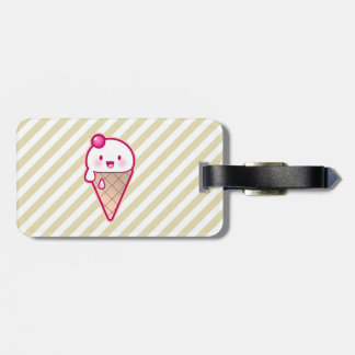 Étiquette À Bagage Crème glacée de Kawaii