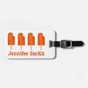 Étiquette À Bagage Crème orange crème glacée Popsicle Pop