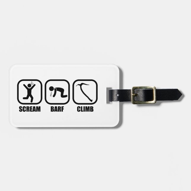 Étiquette À Bagage Cri Barf Climb (Devant horizontal)
