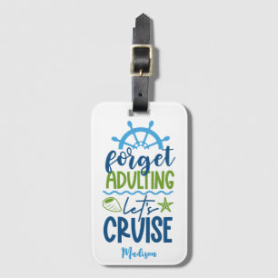Étiquette À Bagage Croisière de nom personnalisé