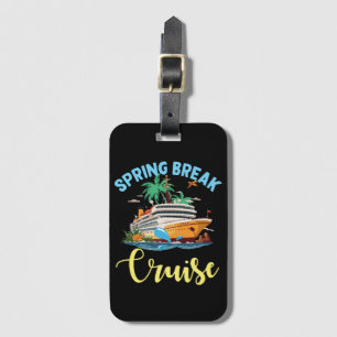 Étiquette À Bagage Croisière de vacances de printemps