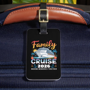 Étiquette À Bagage Croisière en famille 2026 Voyage de vacances Famil