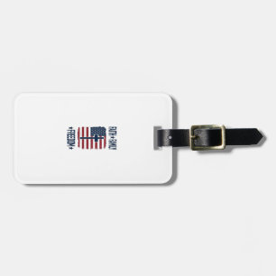 Étiquette À Bagage Croix Patriotique Foi Famille Liberté Drapeau USA