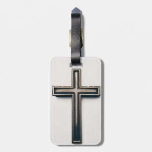 Étiquette À Bagage Croix religieuse