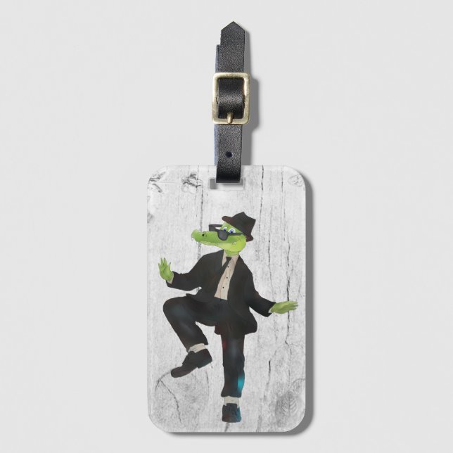 Étiquette À Bagage Croko Blues Brothers (Devant Vertical)