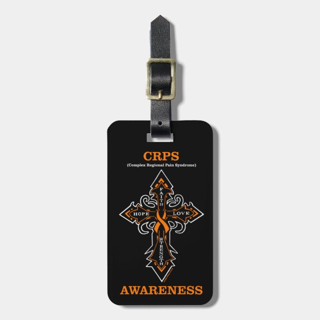Étiquette À Bagage Cross/Awareness...CRPS (Devant Vertical)