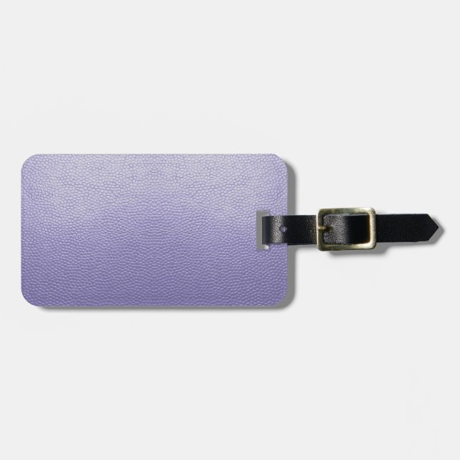 Étiquette À Bagage Cuir pourpre Lilac (Devant horizontal)