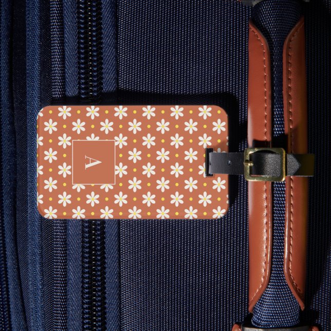 Étiquette À Bagage Custom Travel Gift for Women Personalized Daisy (Insitu Rectoal 4)