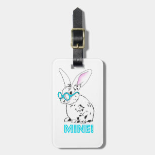 Étiquette À Bagage Cute bunny - Minez !