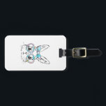 Étiquette À Bagage Cute Bunny Rabbit Face Tie Dye Glasses Girl Happy<br><div class="desc">Cute Bunny Rabbit Face Tie Dye Glasses Girl Happy Easter Day T-Shirt</div>