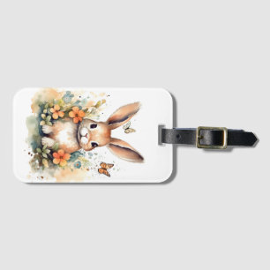 Étiquette À Bagage Cute Forest bébé lapin Pintes Nursery Art
