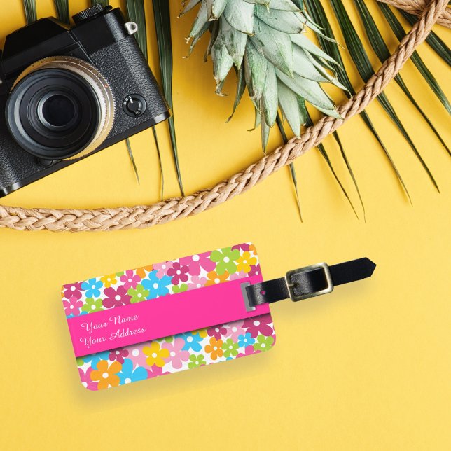 Étiquette À Bagage Cute Girly spring (Créateur téléchargé)