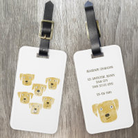 Cute Golden Labrador Retriever Dog Art Custom