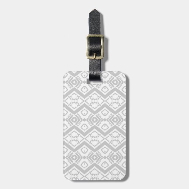 Étiquette À Bagage Cute gris zigzag motif mug (Devant Vertical)