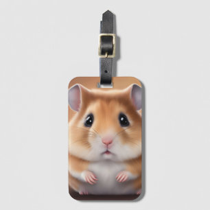 Étiquette À Bagage Cute Hamster