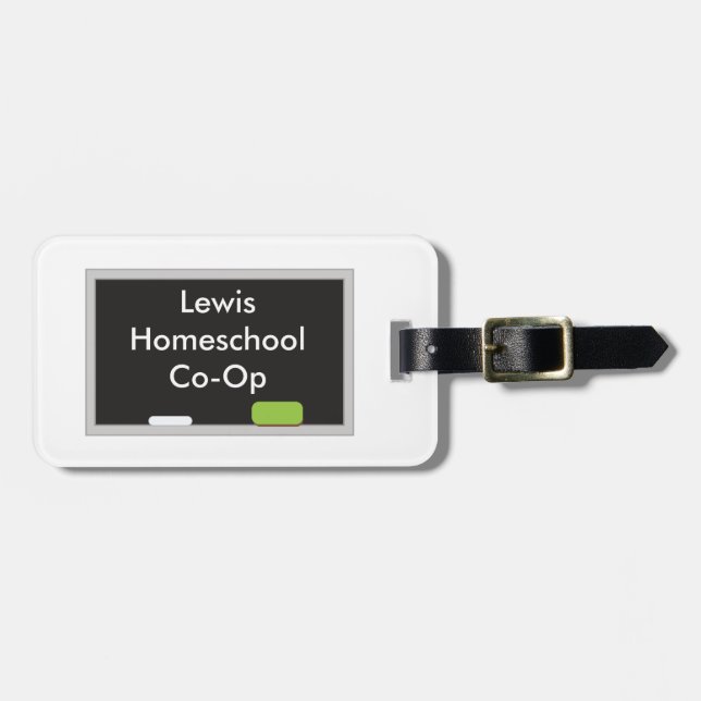 Étiquette À Bagage Cute Homeschool Co Op (Devant horizontal)