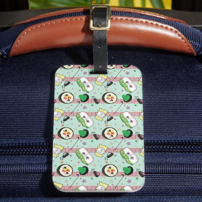 Étiquette À Bagage Cute Japonais Sushi Lover Motif de golf (Insitu Rectoal 2)