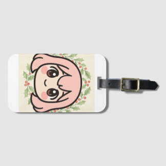 Étiquette À Bagage Cute Kawaii Anime Girl Luggage Tag