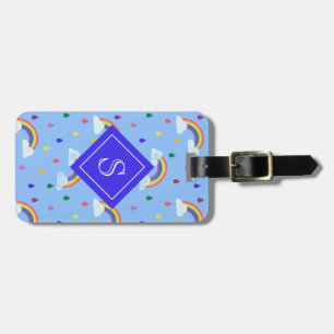 Étiquette À Bagage Cute Rainbow Sky Motif personnalisé