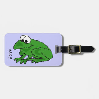 Étiquette À Bagage CV étiquette drôle de bagage de grenouille
