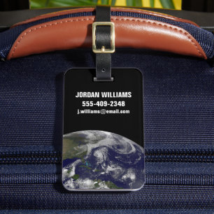 Étiquette À Bagage Cyclones Tropicaux Katia, Lee, Maria Et Nate.