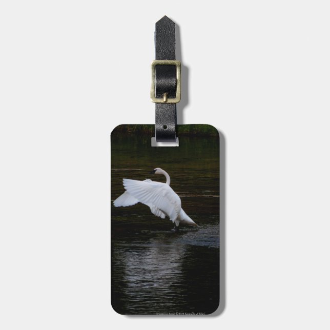 Étiquette À Bagage Cygne trompette (Devant Vertical)