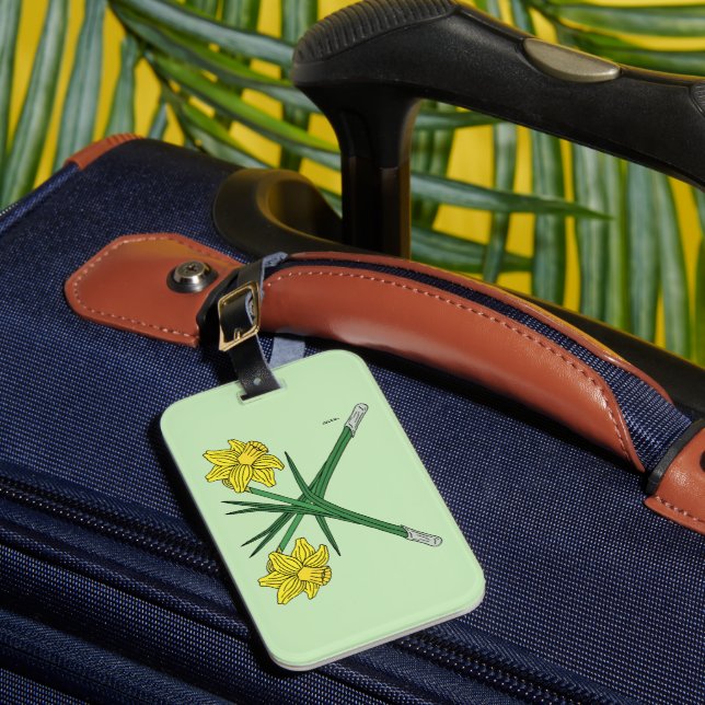 Étiquette À Bagage Daffodils traversés (Insitu Rectoal 1)