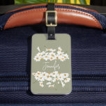 Étiquette À Bagage Daisy Modern Boho<br><div class="desc">Marque à bagages tendance avec un thème de marguerite magnifique. Il est spécialement conçu pour les filles élégantes et tendance.</div>