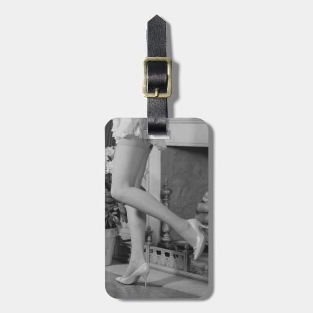 Étiquette À Bagage Danse de femme (Devant Vertical)