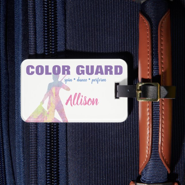 Étiquette À Bagage Danses de la garde de couleur Danser effectuer dra (Insitu Rectoal 4)