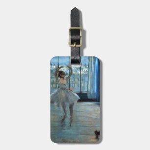 Étiquette À Bagage Danseur d'Edgar Degas devant une fenêtre