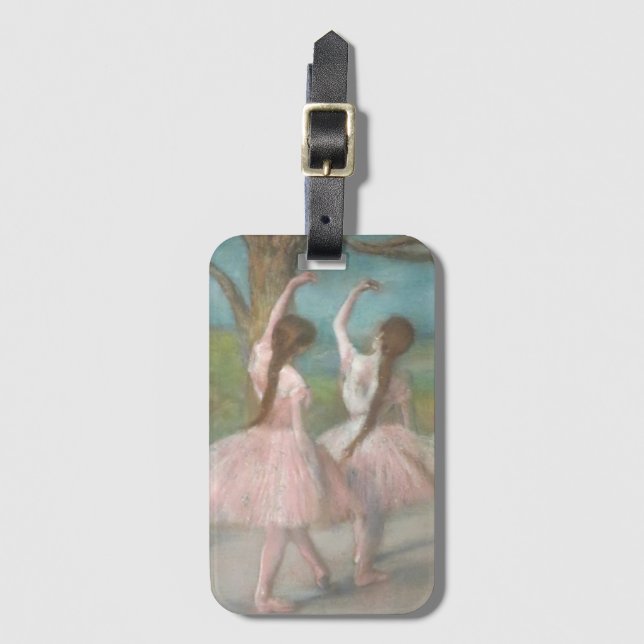 Étiquette À Bagage Danseurs en Pink Edgar Degas (Devant Vertical)