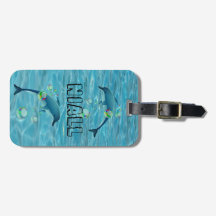 Dauphin et bulles amusants Personnalisé