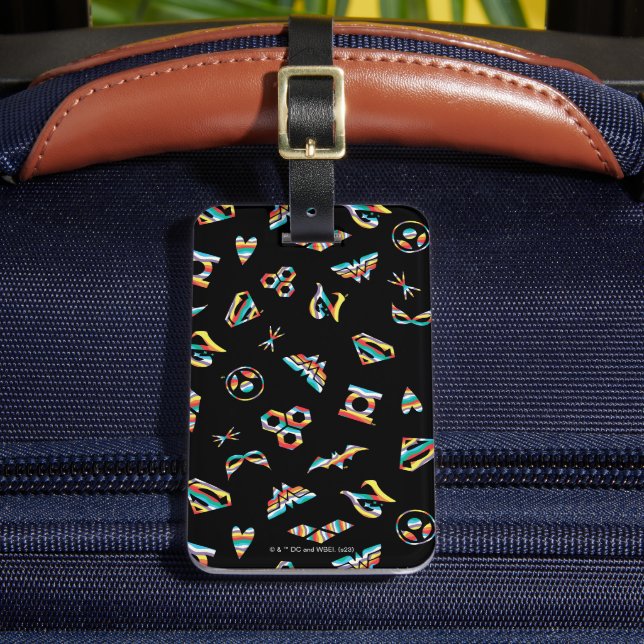 Étiquette À Bagage DC Super Hero Girls Rainbow Icon Motif (Insitu Rectoal 2)