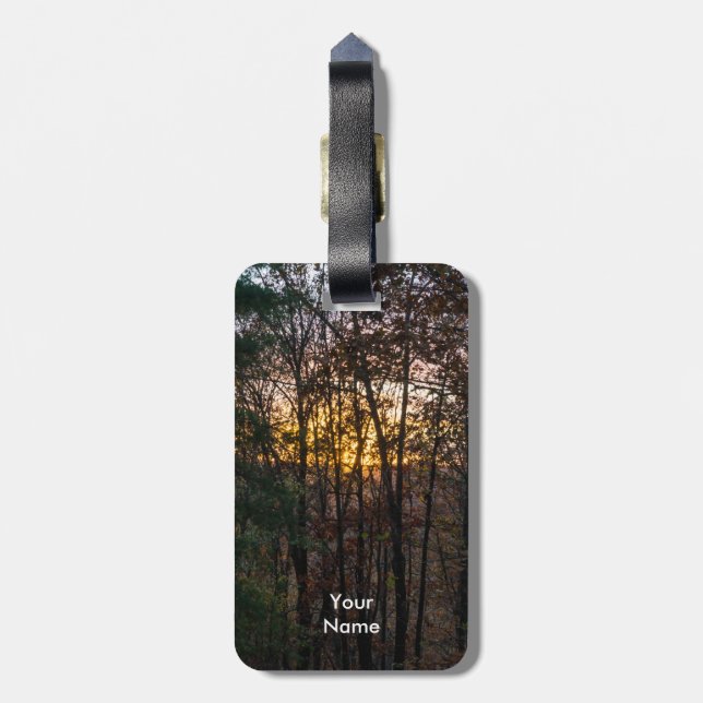 Étiquette À Bagage DDC Woody Sunset (Dos Vertical)