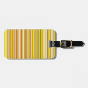 Étiquette À Bagage De nombreuses bandes multicolores en jaune…