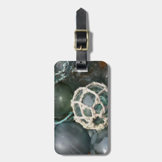 Étiquette À Bagage De nombreux bateaux de pêche au verre, Alaska (Devant Vertical)