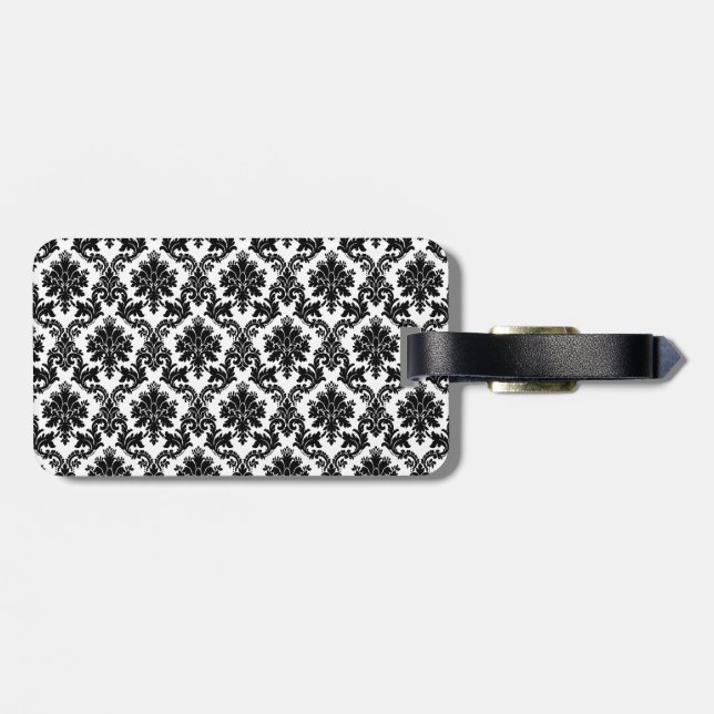 Étiquette À Bagage Décor de maison Damas (Dos horizontal)