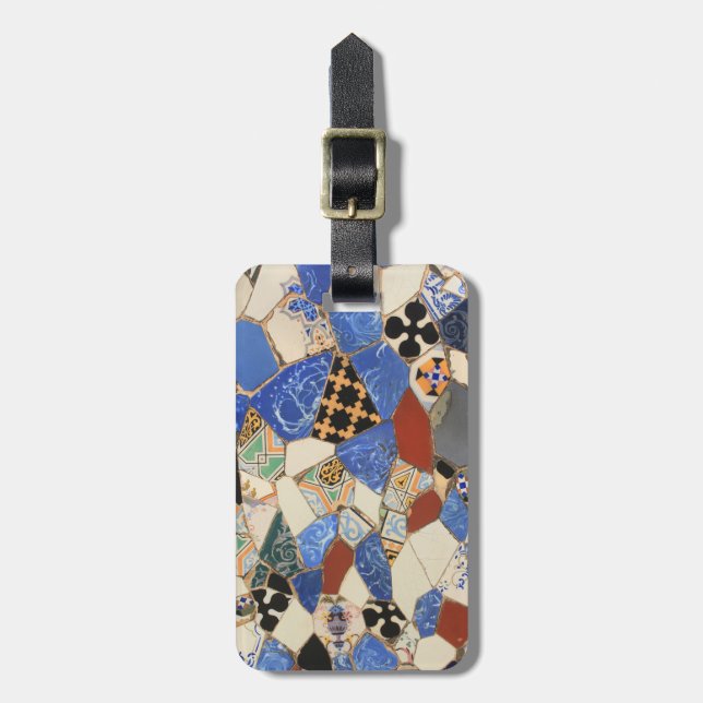 Étiquette À Bagage Décor en mosaïque (Devant Vertical)