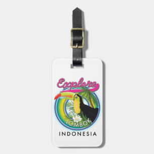 Étiquette À Bagage Découvrez le logo de Lombok Indonesia Travel