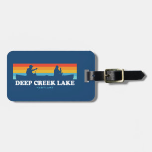Étiquette À Bagage Deep Creek Lake Maryland Canoë