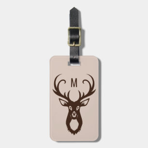 Étiquette À Bagage Deer Illustration balise de bagage de texte person