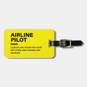 Étiquette À Bagage Définition du pilote - Accessoire de voyage