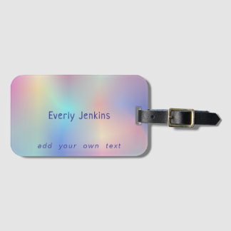 Étiquette À Bagage dégradé arc-en-ciel