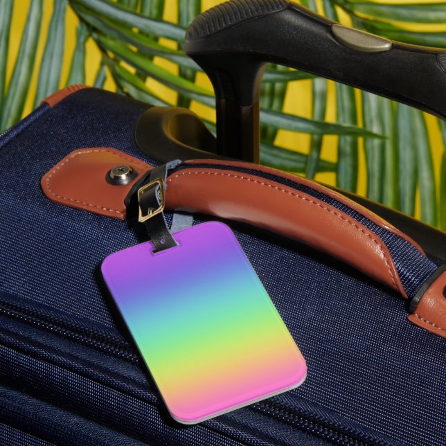 Étiquette À Bagage Dégradé arc-en-ciel brillant (Insitu Rectoal 1)