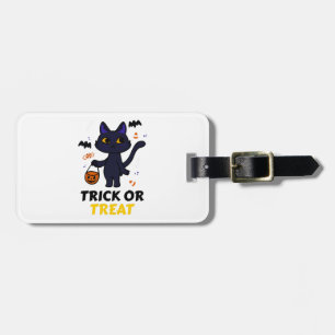 Étiquette À Bagage déguisement de chat drôle d'Halloween cadeau d'Hal