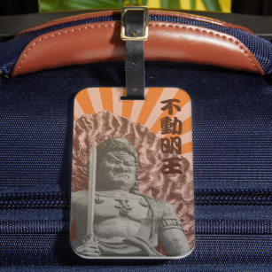 Étiquette À Bagage Déité bouddhiste Fudo Myo-o Pop Art