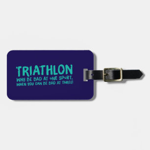 Étiquette À Bagage Design cool de triathlon