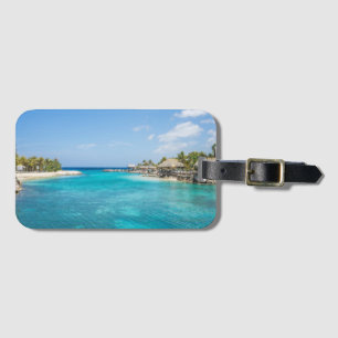 Étiquette À Bagage Design de plage de Curaçao