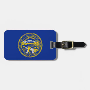 Étiquette À Bagage Design du drapeau de l'État du Nebraska
